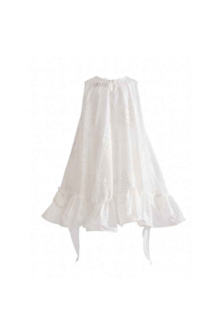 Marcelline Ruffle Hem Dress, Alternate, color, White