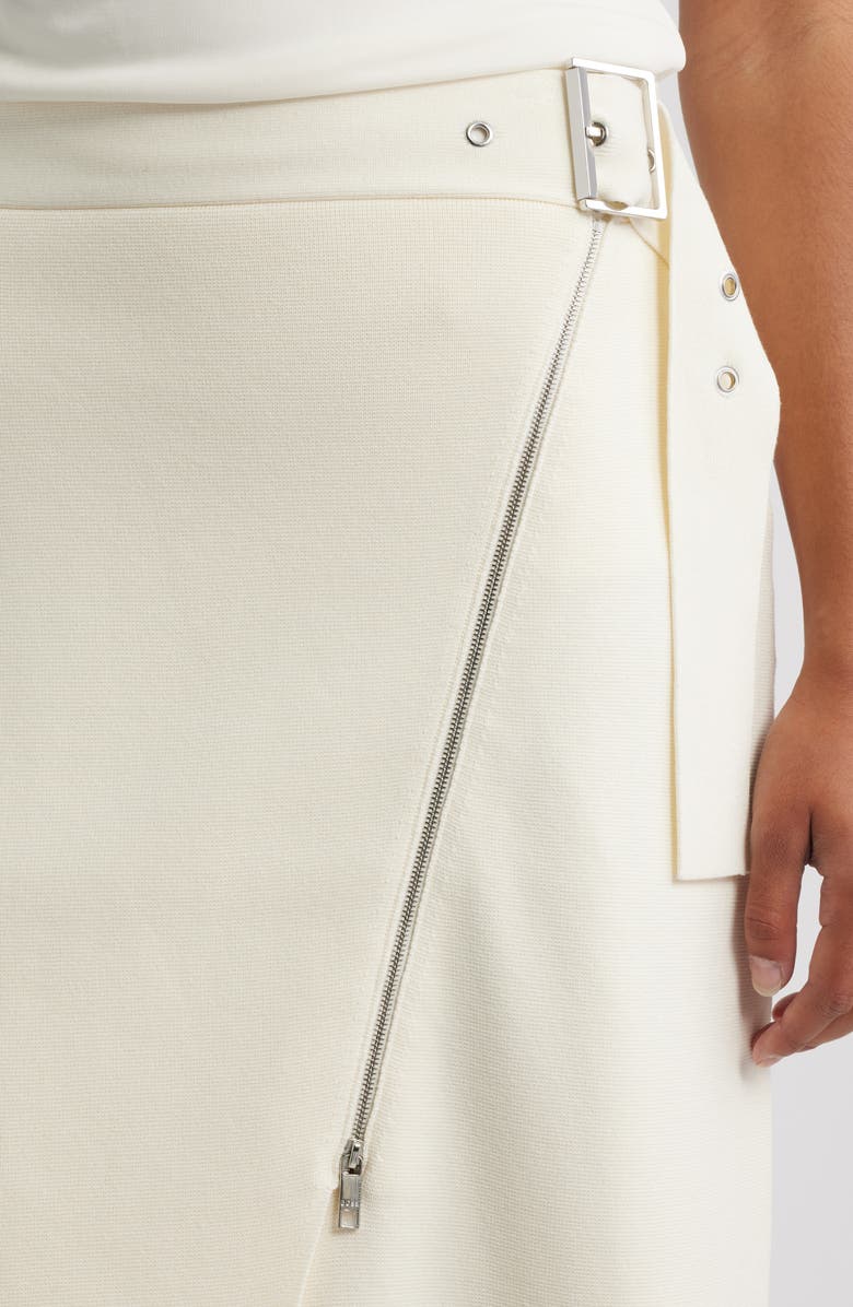 BOSS Feliora Wrap Skirt, Alternate, color, Soft Cream