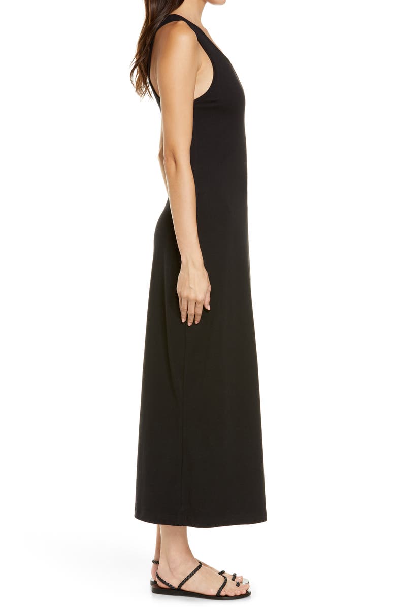 Seafolly One-Shoulder Jersey Midi Cover-Up Dress, Alternate, color, 