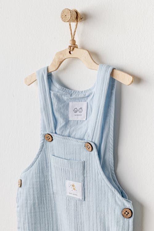 Shop Andy Wawa Ocean Muslin Jumpsuit Set In Light Blue
