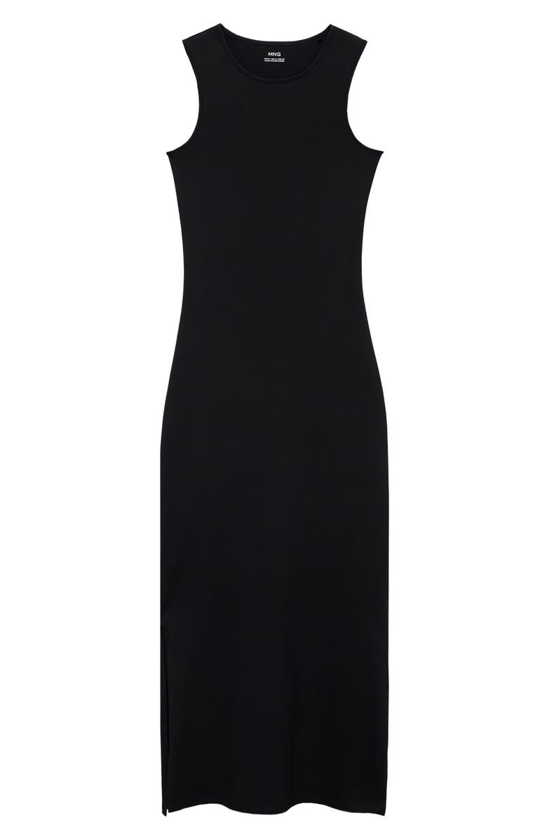 MANGO TEEN Knit Maxi Dress, Alternate, color, Black