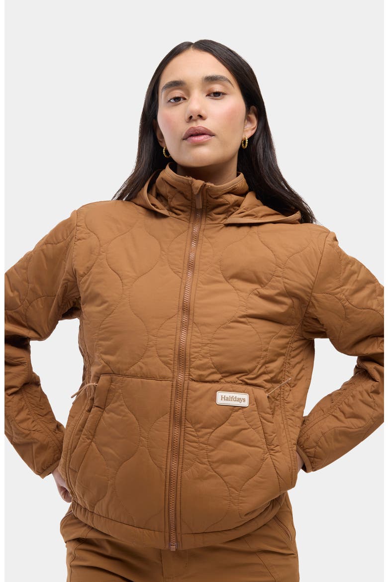 Bessie Water Resistant Packable Quilted Puffer Jacket, Alternate, color, NUTHATCH