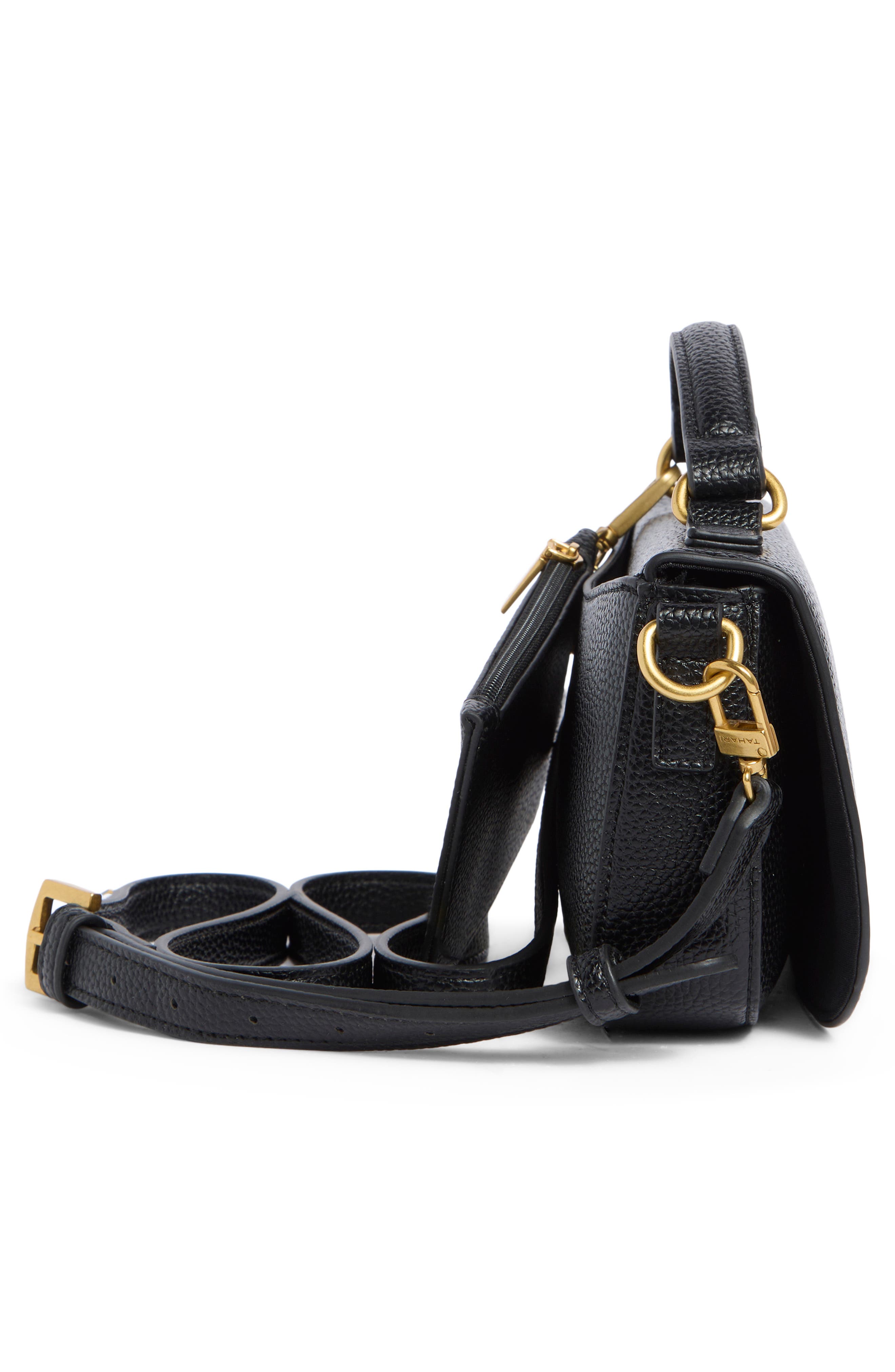 T Tahari Jetset Top Handle Bag with Pouch, Alternate, color, Black