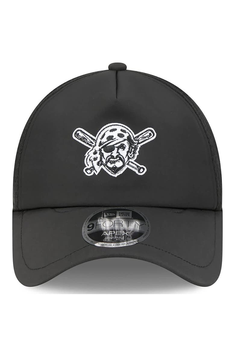 Men's New Era Black Pittsburgh Pirates 2026 Batting Practice Alternate Apex 9FORTY Adjustable Hat, Alternate, color, Black