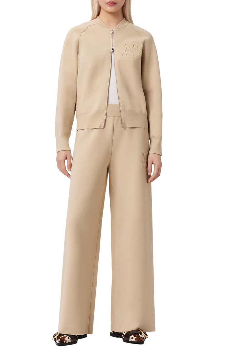Sonny Bomber Cardigan, Alternate, color, PEBBLE WHITE