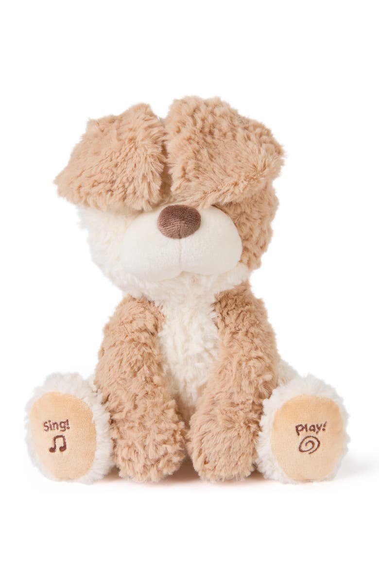 Gund Peeki the Puppy Peekaboo Stuffed Animal, Alternate, color, Beige