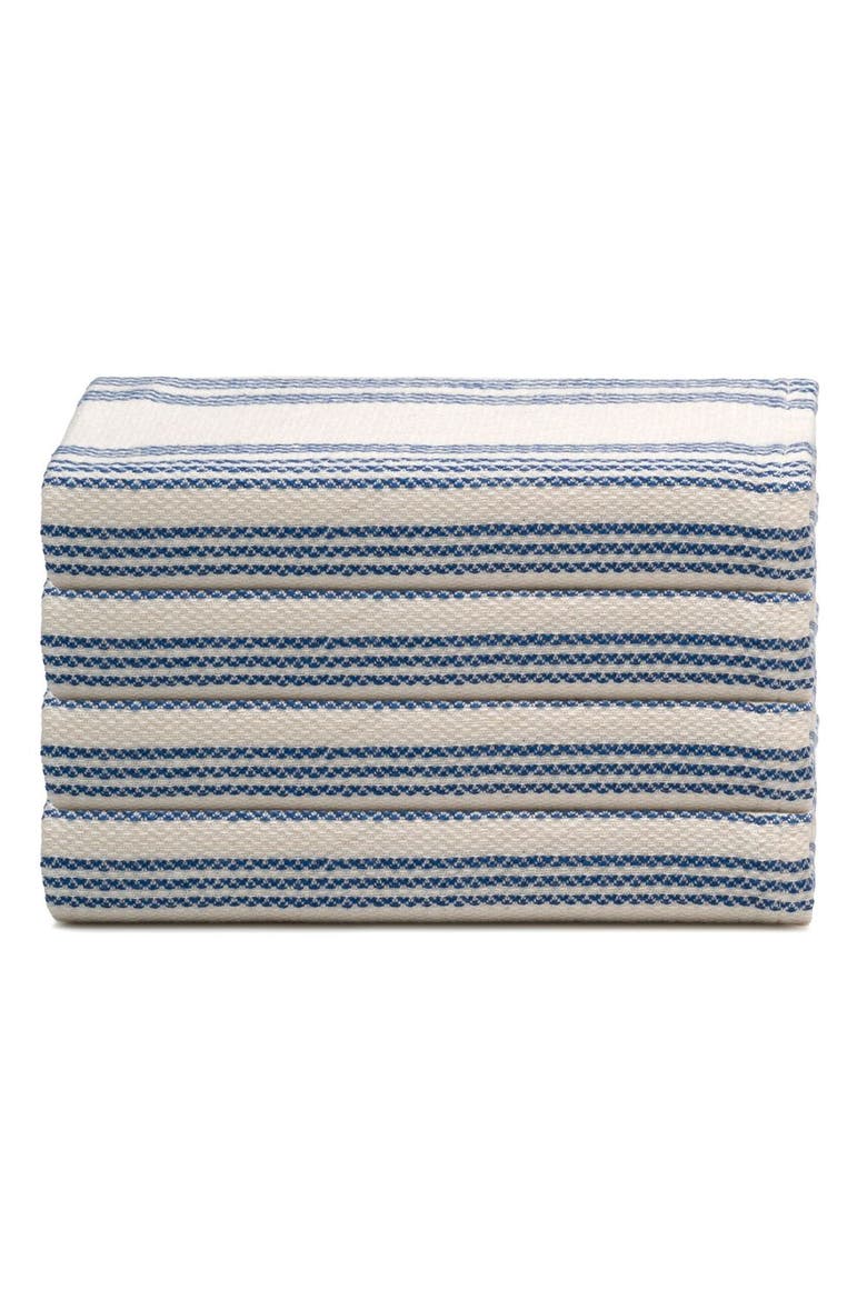 Allora Turkish Cotton Hand & Kitchen Towel Bundle, Main, color, Denim Blue