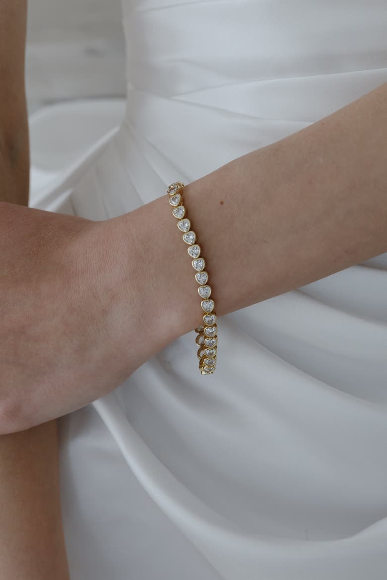 Romy Crystal Bracelet, Alternate, color, Metallic Silver