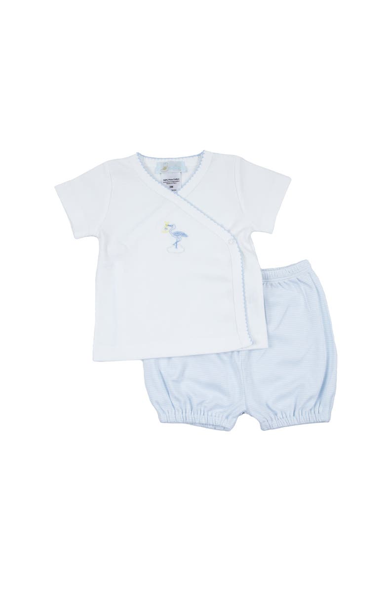 Cuclie Just Delivered Diaper Set, Main, color, White & Blue