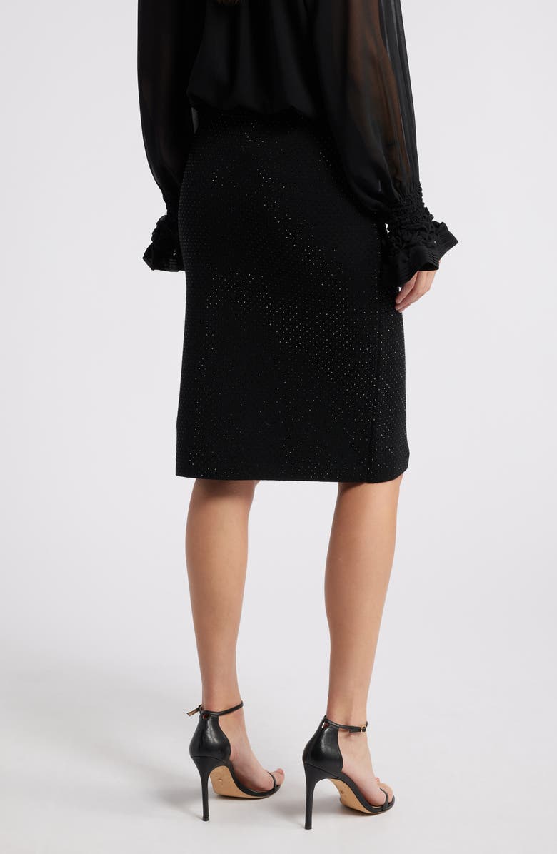 KOBI HALPERIN Winslet Beaded Skirt, Alternate, color, Black