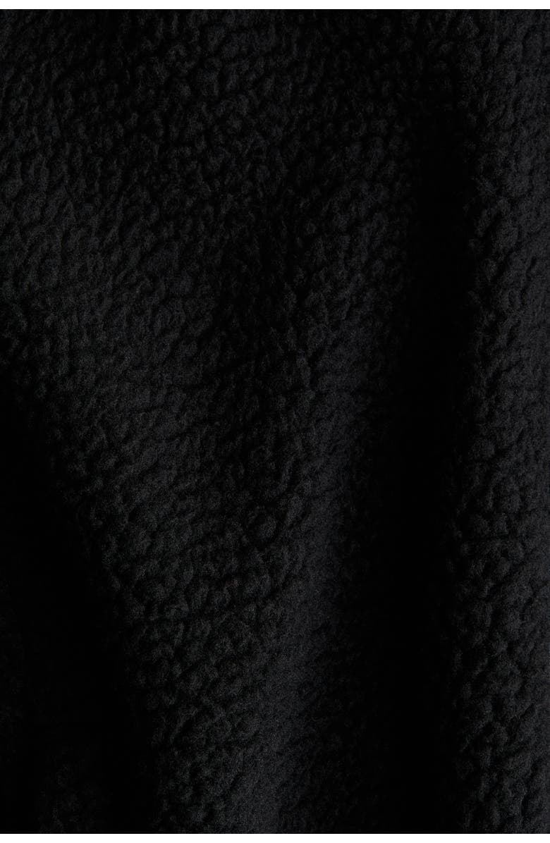 H&M Teddy Jacket, Alternate, color, Black