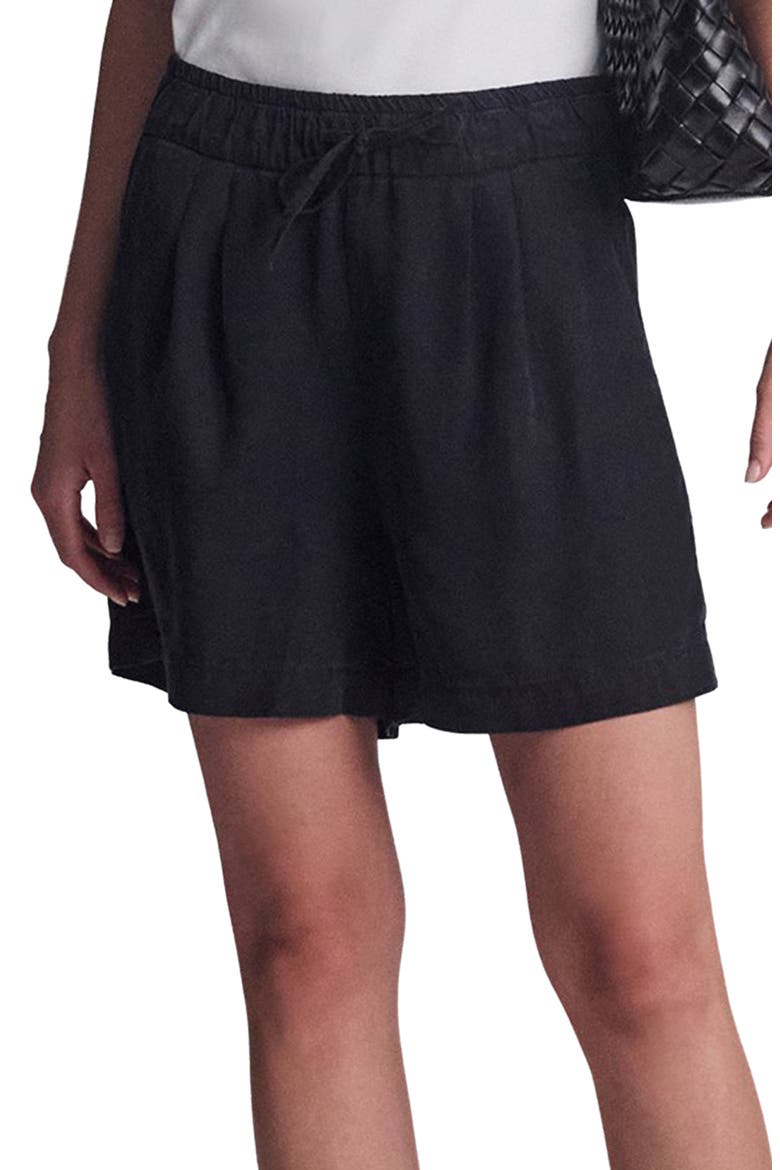 Penny Drawstring Shorts, Main, color, BLACK USED GOLD