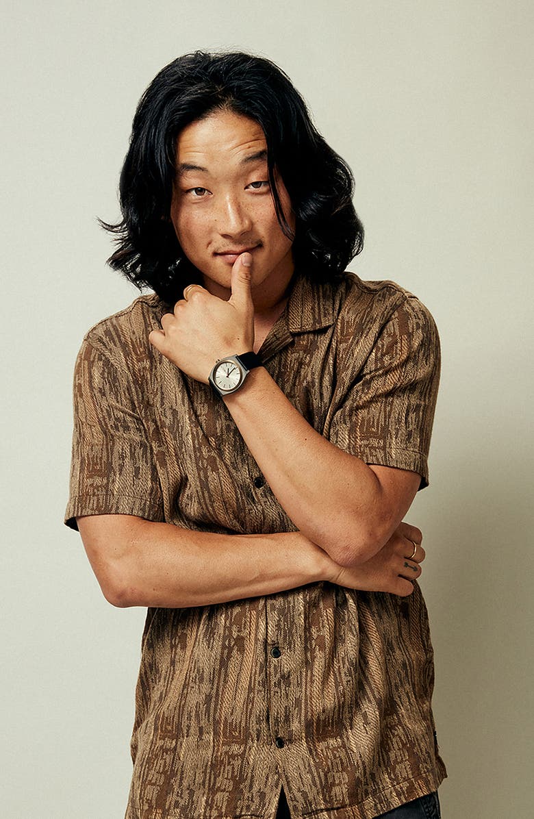 Nixon Time Teller Nylon Strap Watch, 37mm, Alternate, color, 