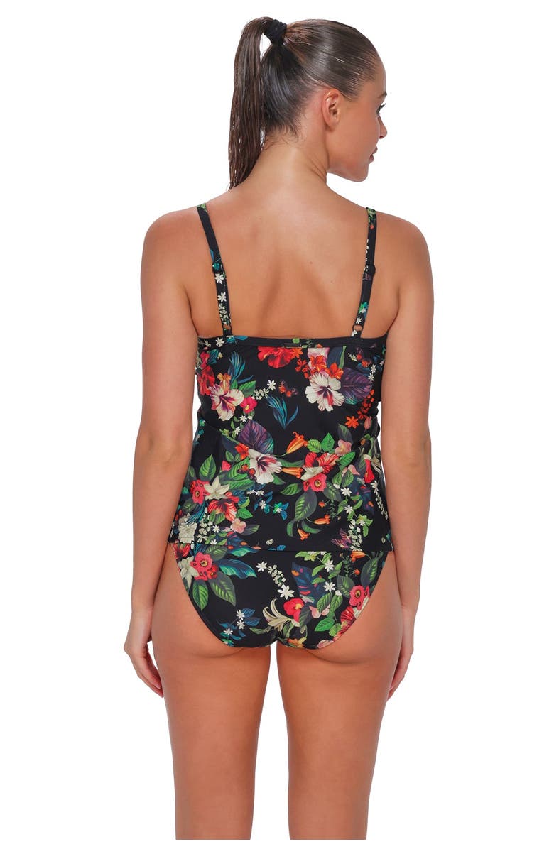 Sunsets Forever Tankini Swimsuit Top - DD Cup, Alternate, color, Fleur Noire