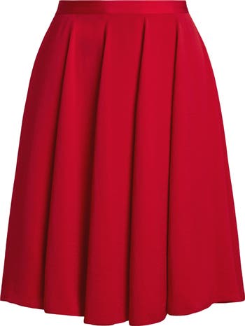 Lauren Ralph Lauren Sandwashed Satin A-Line Skirt | Nordstrom