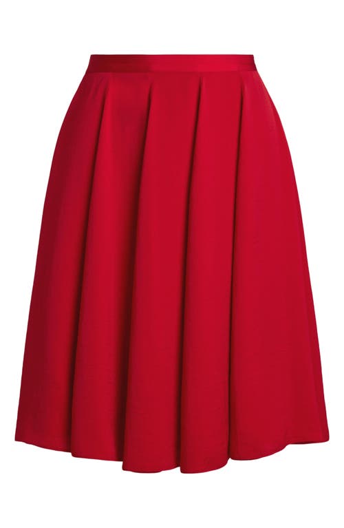 RALPH LAUREN LAUREN RALPH LAUREN SANDWASHED SATIN A-LINE SKIRT 