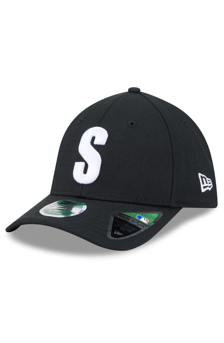 New Era Men's New Era Black Seattle Mariners Authentic Collection Player Replica 39THIRTY M-Crown Flex Hat, Main, color, Black