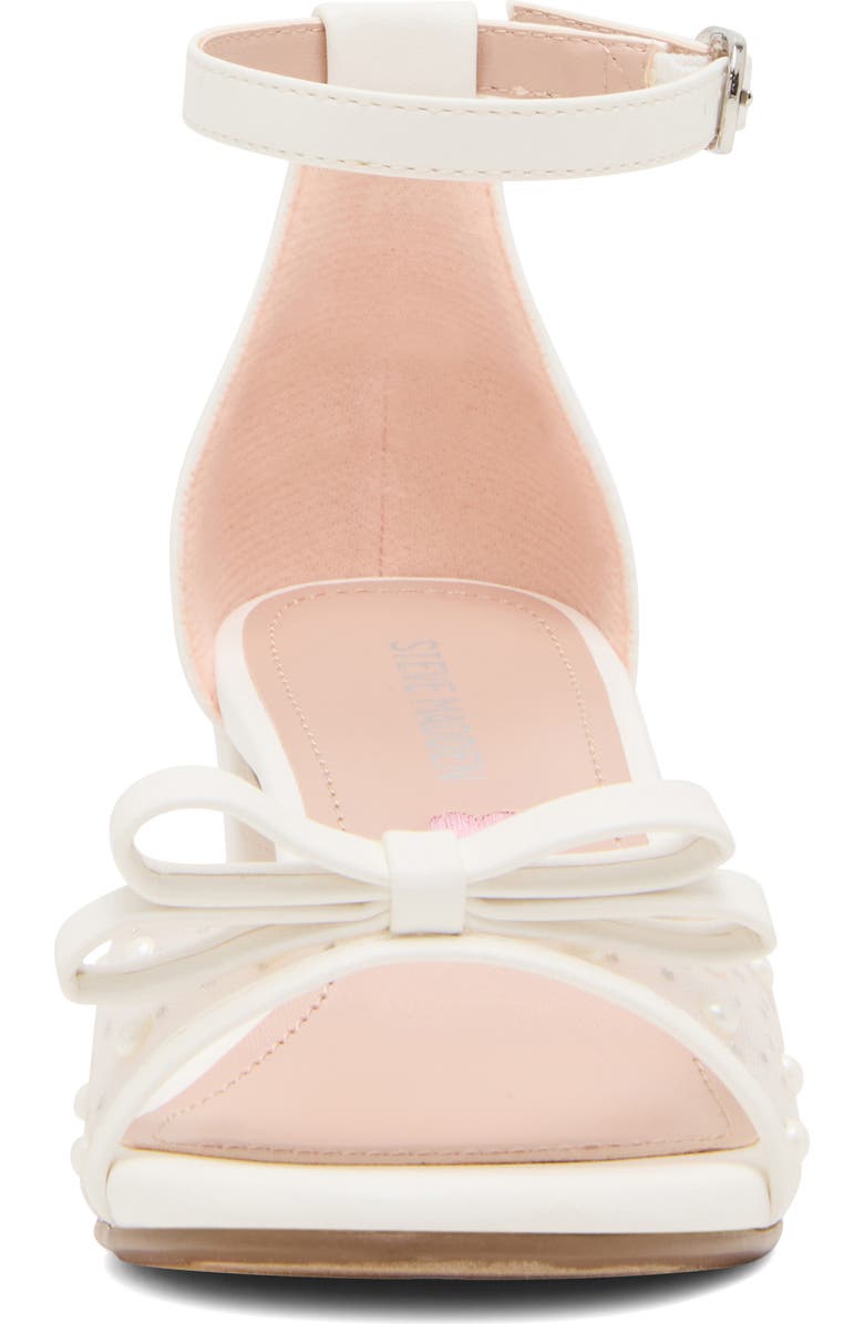 Steve Madden Kids' Jadia Ankle Strap Sandal, Alternate, color, White Mesh