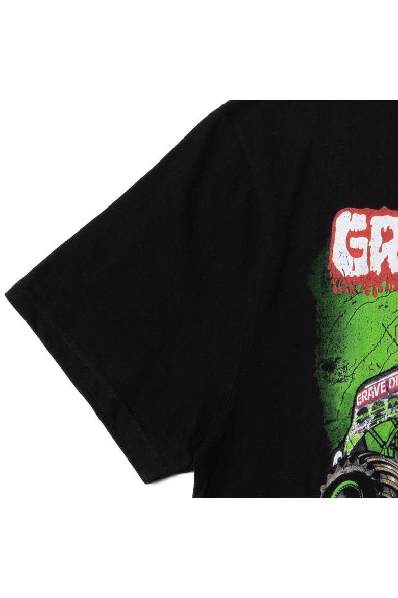 Racing T-Shirt, Alternate, color, Grave Digger Jet Black