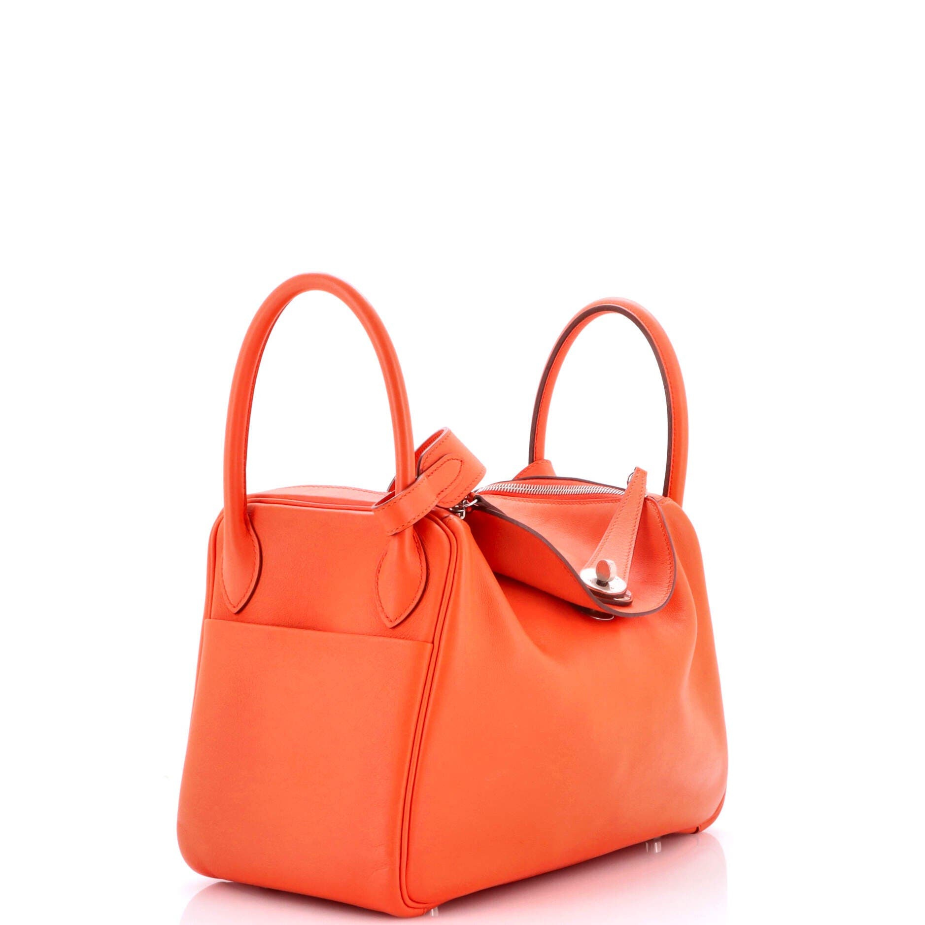Pre-Owned Hermes Lindy Bag Swift 30, Alternate, color, Orange Poppy