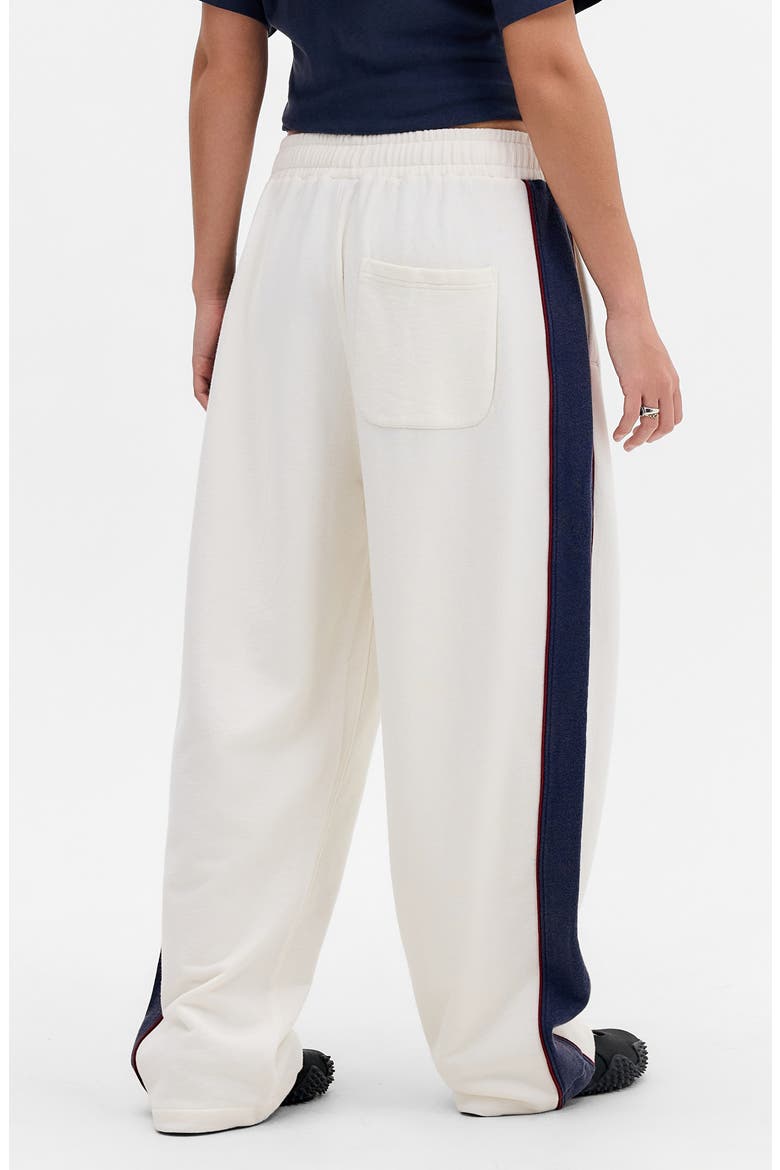Harri Paneled Baggy Sweatpants, Alternate, color, WHITE