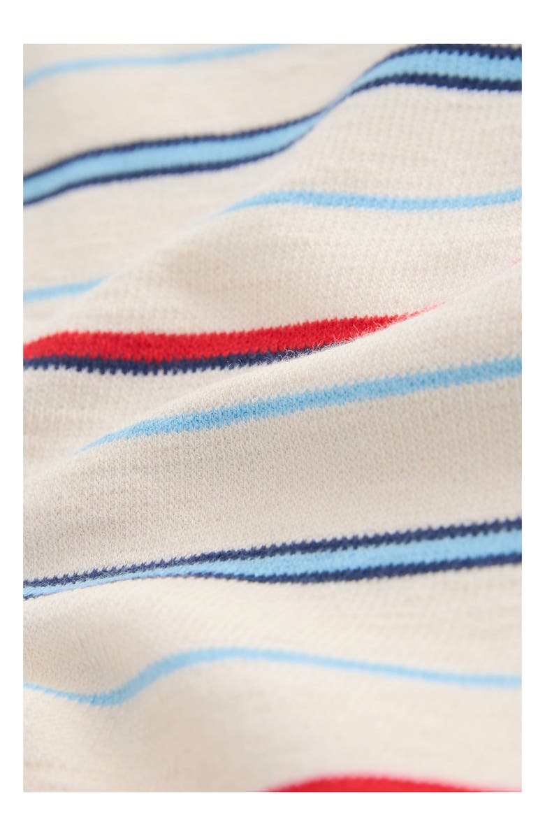 NEXT Kids' Oversize Stripe Cotton Ringer T-Shirt, Alternate, color, Ivory Multi