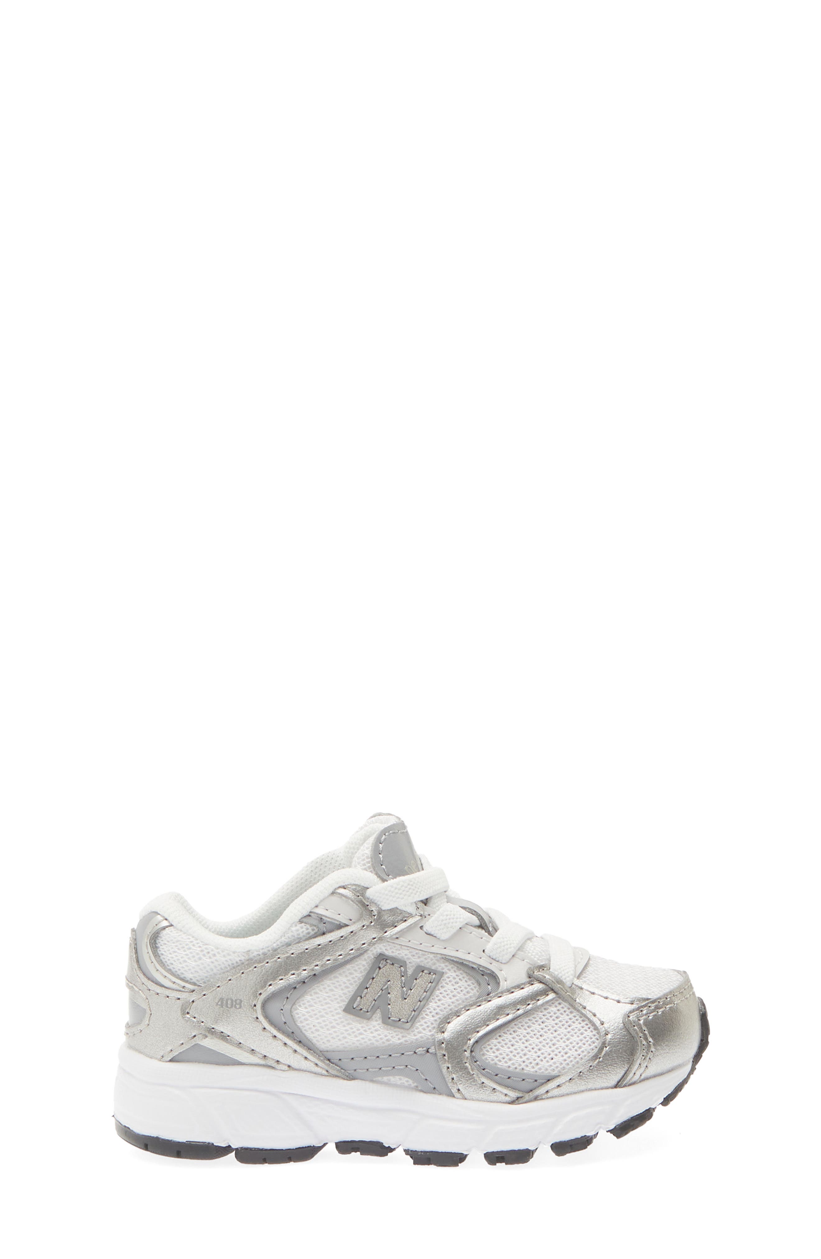 Kids' 408 Running Shoe, Alternate, color, SILVER METALLIC/ SLATE GREY