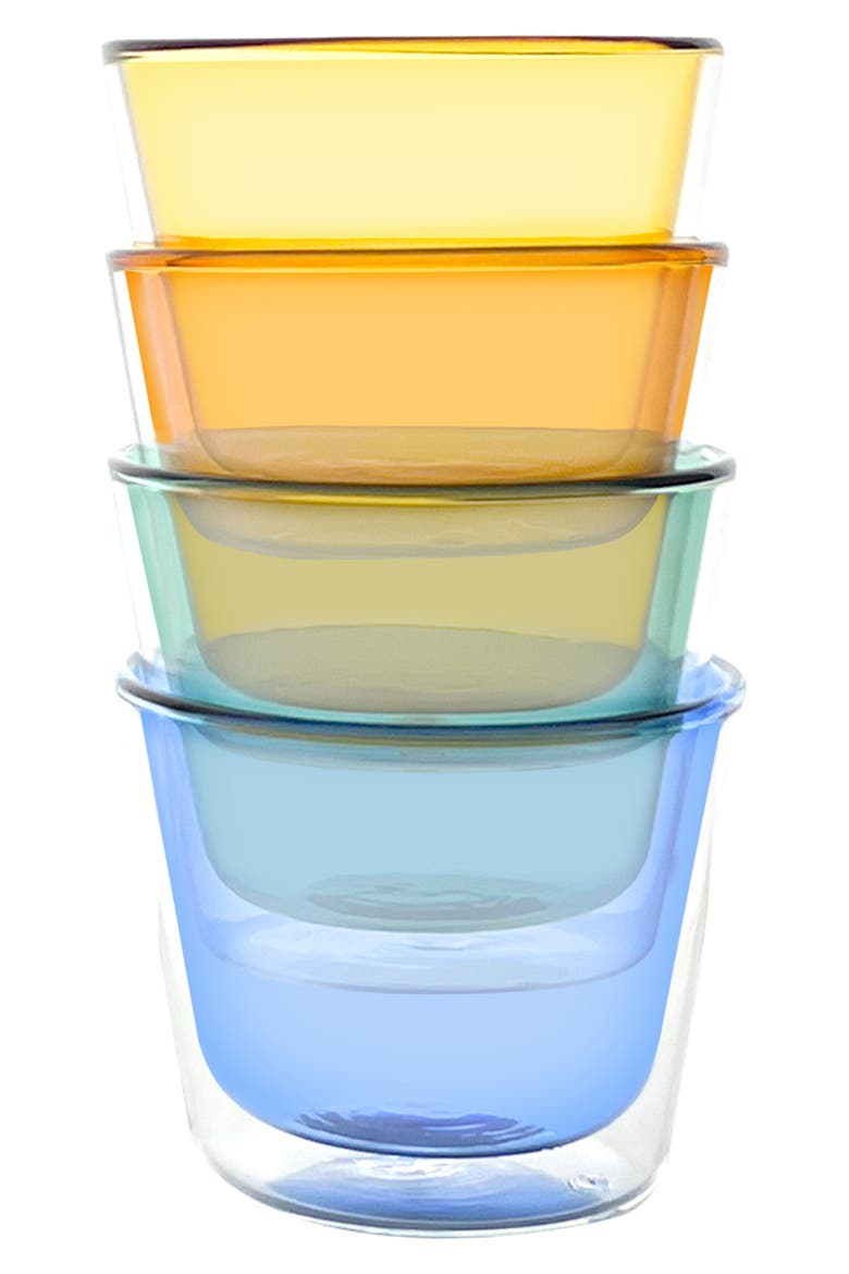 Rocks Set of 4 Glasses, Alternate, color, MULTI
