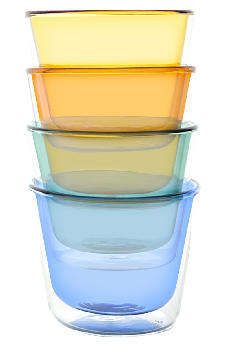 CLOUDNOLA Rocks Set of 4 Glasses, Alternate, color, Multi