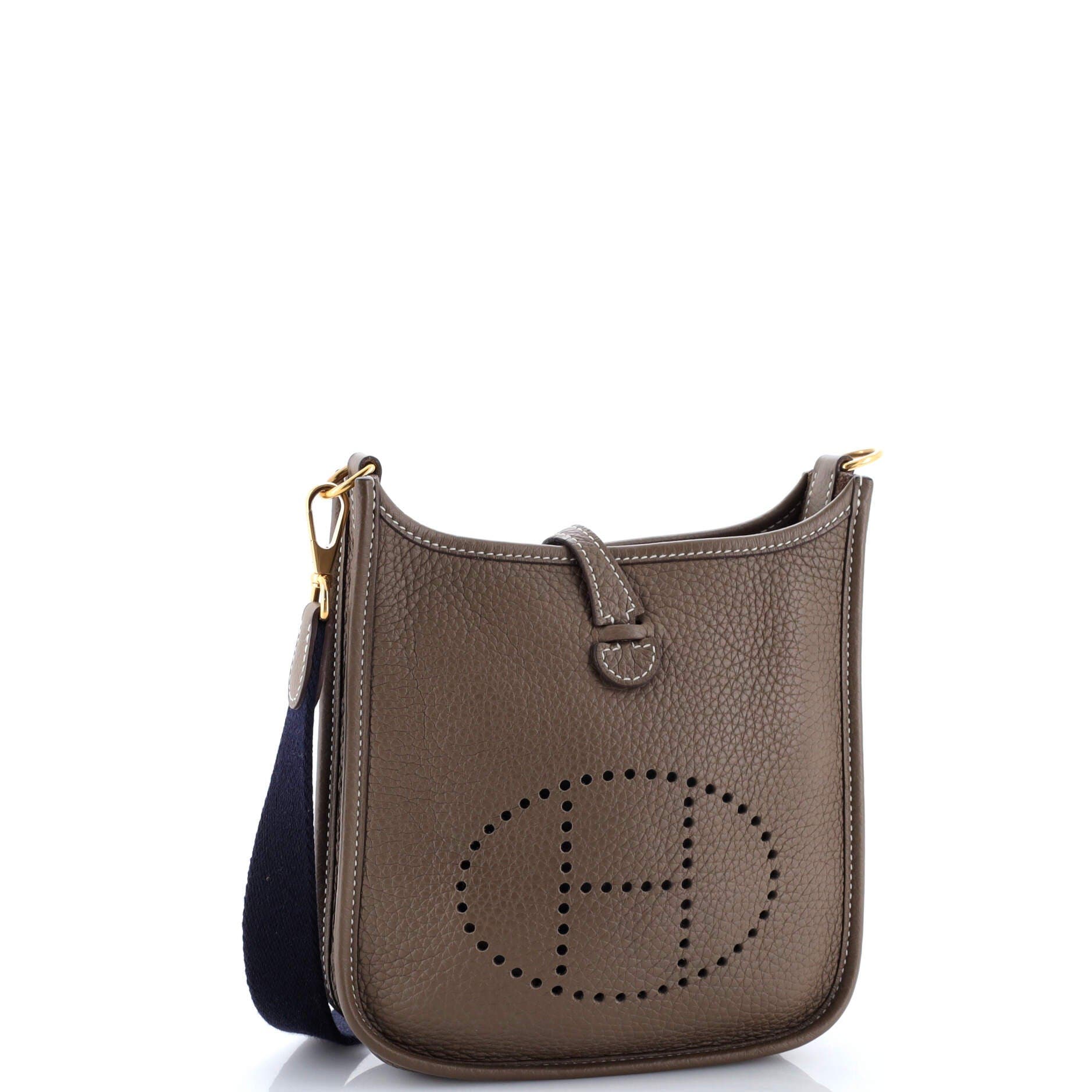 Pre-Owned Hermes Evelyne Bag Gen III Clemence TPM, Alternate, color, Etoupe