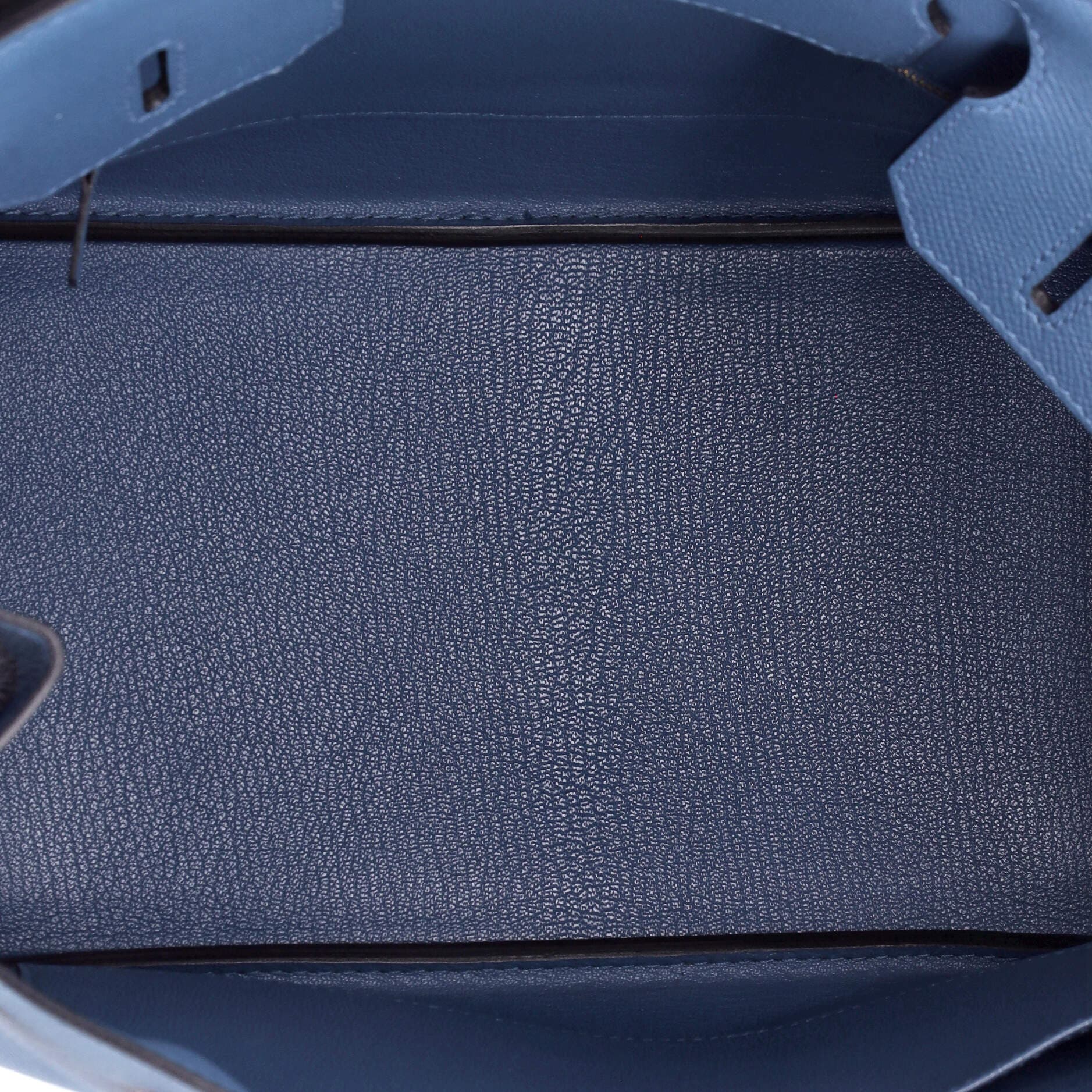 Pre-Owned Hermes Birkin Handbag Blue Epsom with Gold Hardware 30, Alternate, color, Bleu Agate