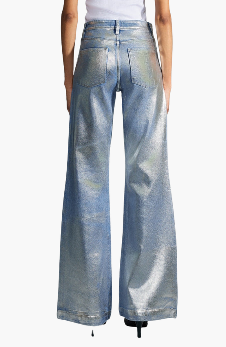 KanCan Premier Luciana Premier High Rise Holly Flare Jeans, Alternate, color, Light Wash Metallic