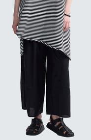 LUUKAA Elinea Printed Poplin Wide-Leg Pants