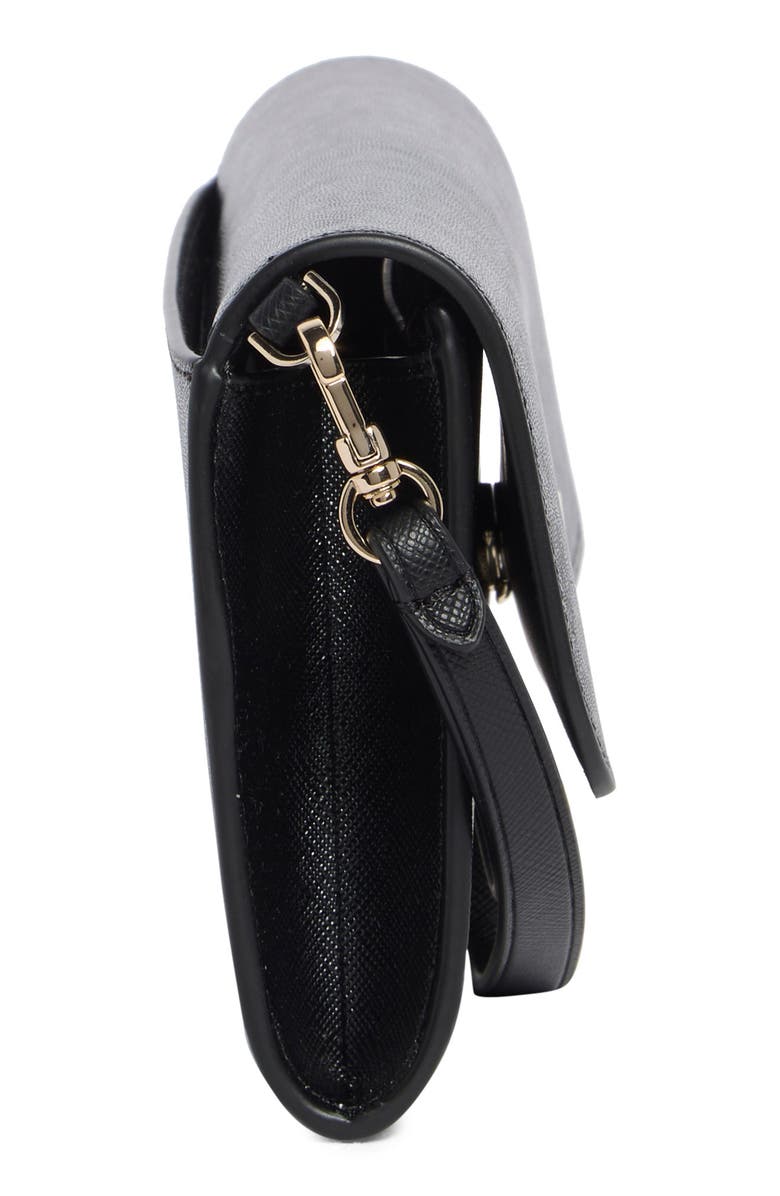 Kate Spade New York kanzie patent leather wristlet wallet, Alternate, color, Black