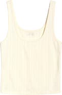 Lunya Pointelle Scoop Neck Sleep Tank