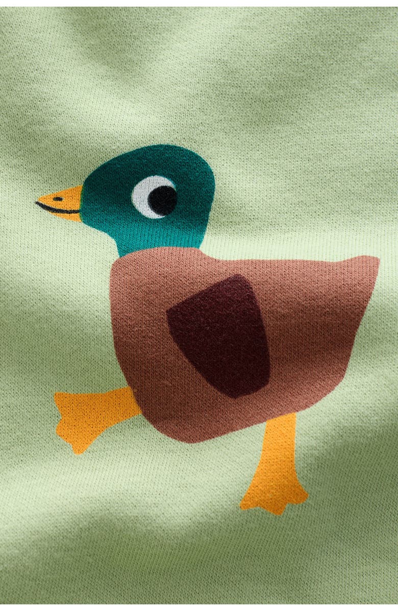 NEXT Kids' Duck Print Crewneck Sweatshirt, Alternate, color, Green