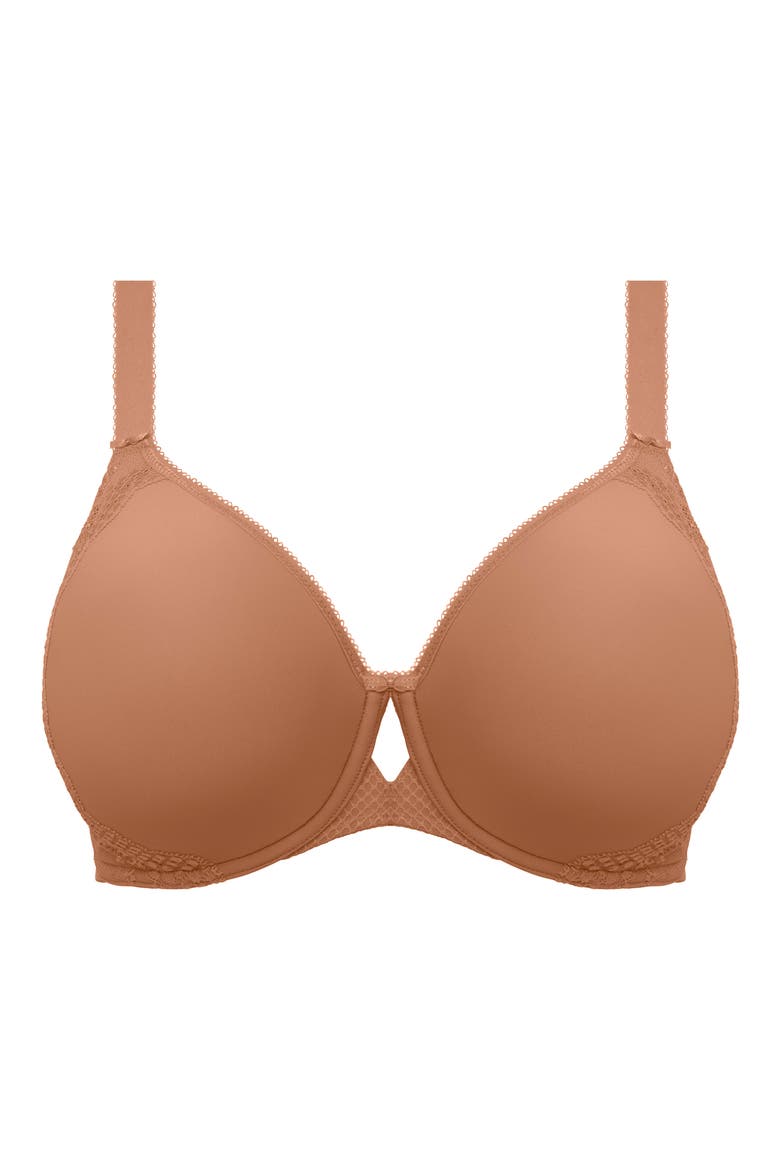 Charley Full Figure Spacer Underwire Bra, Alternate, color, CINNAMON