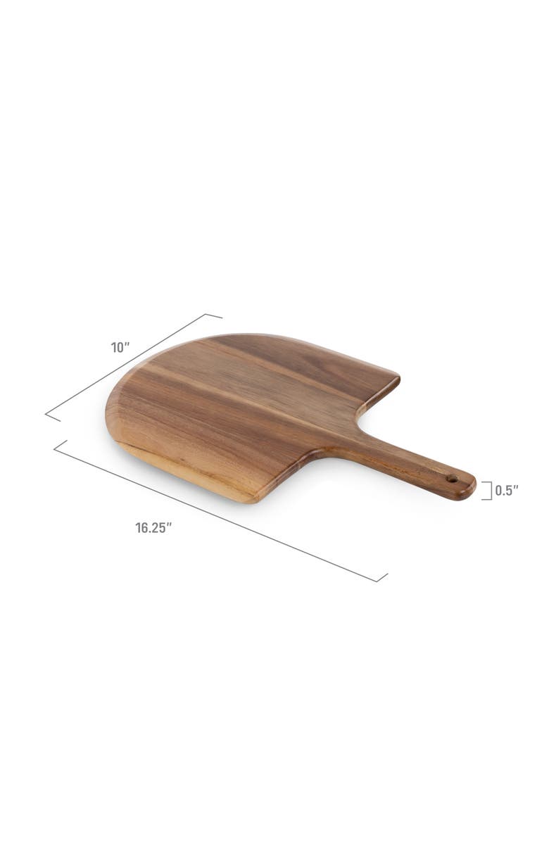 Toscana Acacia Personal Pizza Peel Serving Board Paddle Set of 2, Alternate, color, Acacia Wood