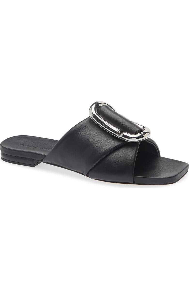Marc Jacobs The Pop J Marc Slide Sandal, Main, color, Black