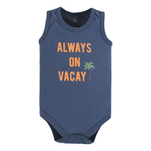 Hudson Baby Cotton Tank-style Bodysuits In Multi