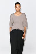 COS Fluid Modal Scoop-Neck T-Shirt
