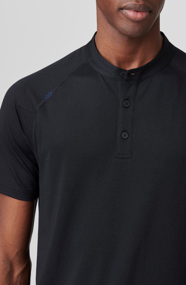 Rhone Delta Piqué Performance Henley, Alternate, color, 