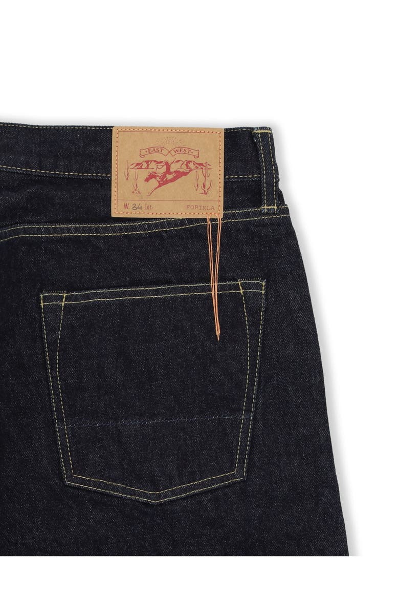 Fortela JohnJap Japan Selvedge 5 Pocket Regular Fit Denim Pants, Alternate, color, Indigo