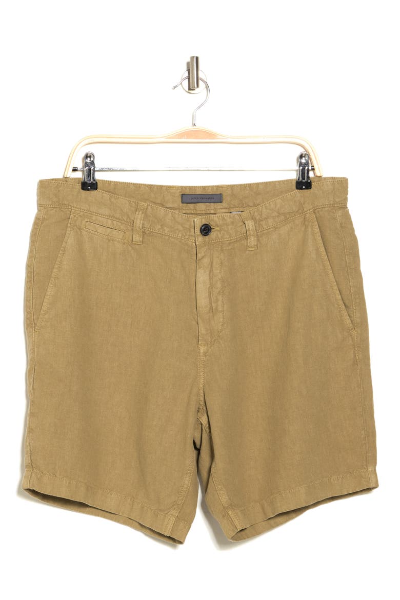 Johnny Flat Front Shorts, Alternate, color, LIGHT CAMEL