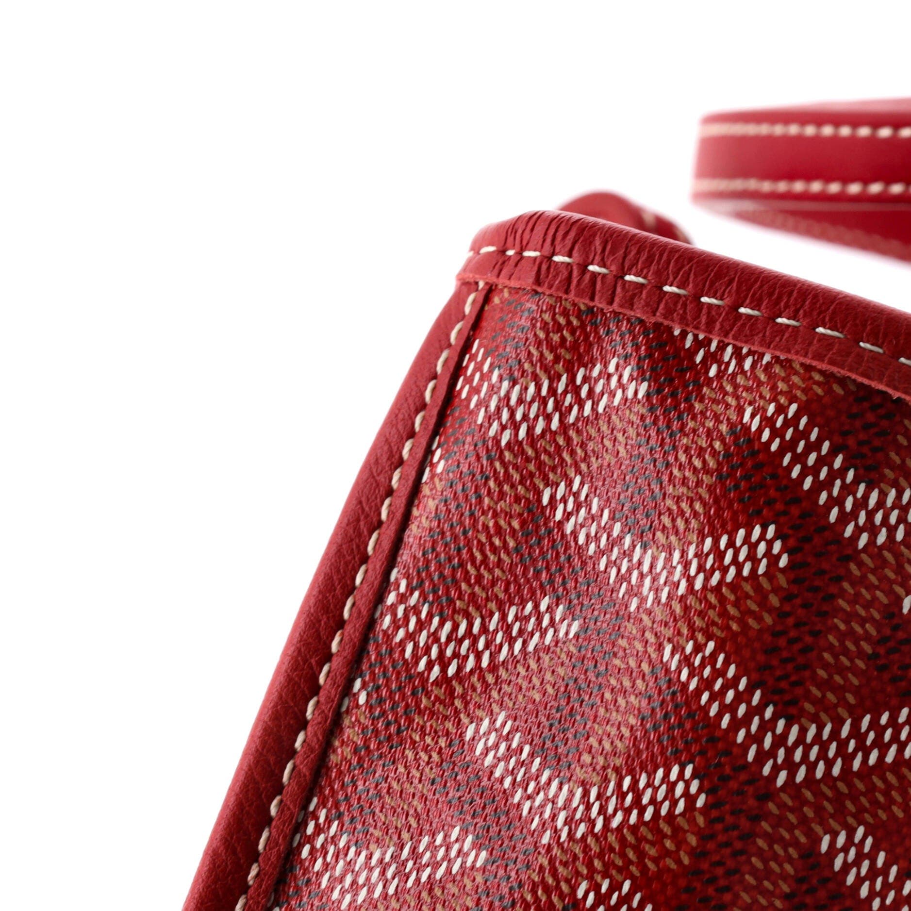 Pre-Owned Goyard Anjou Reversible Tote Coated Canvas Mini, Alternate, color, Red