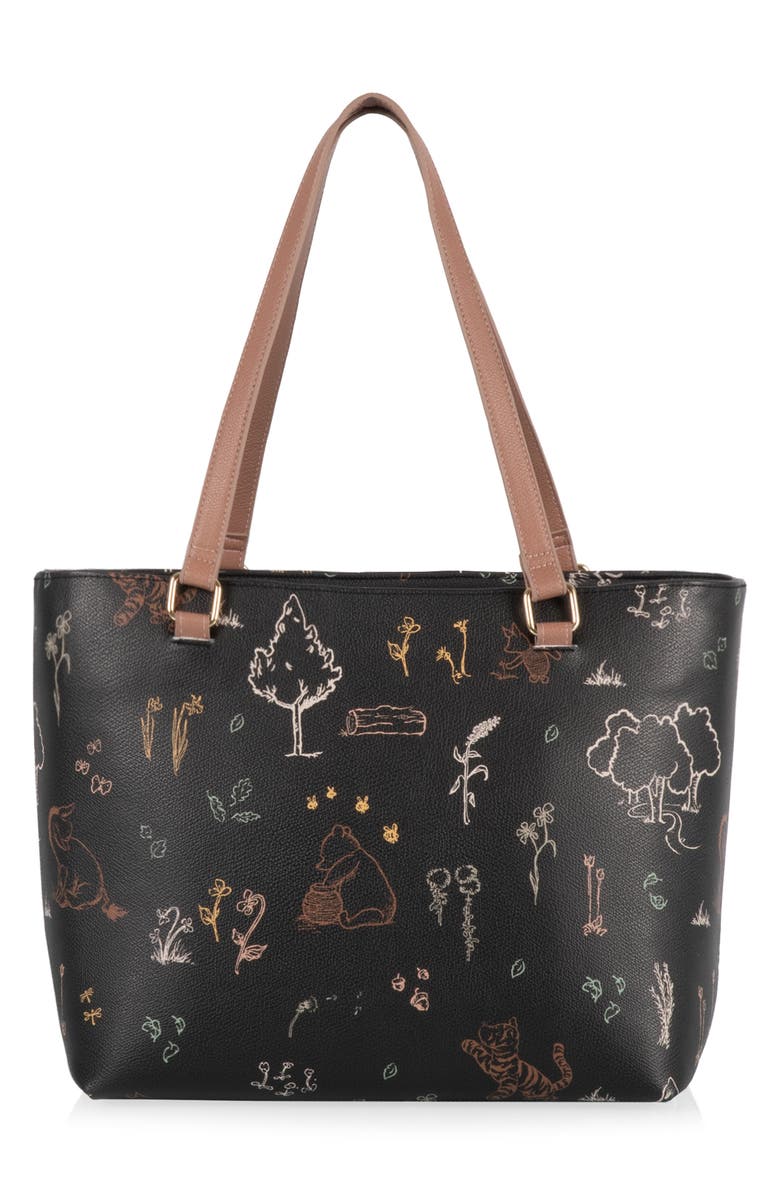 Picnic Time Uptown Cooler Tote, Alternate, color, Black