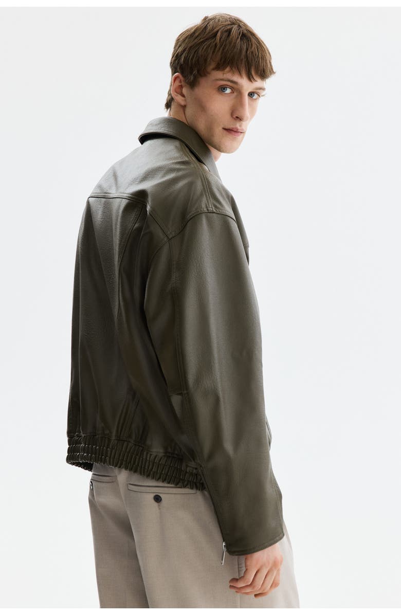 H&M Coated Jacket, Alternate, color, Khaki Green