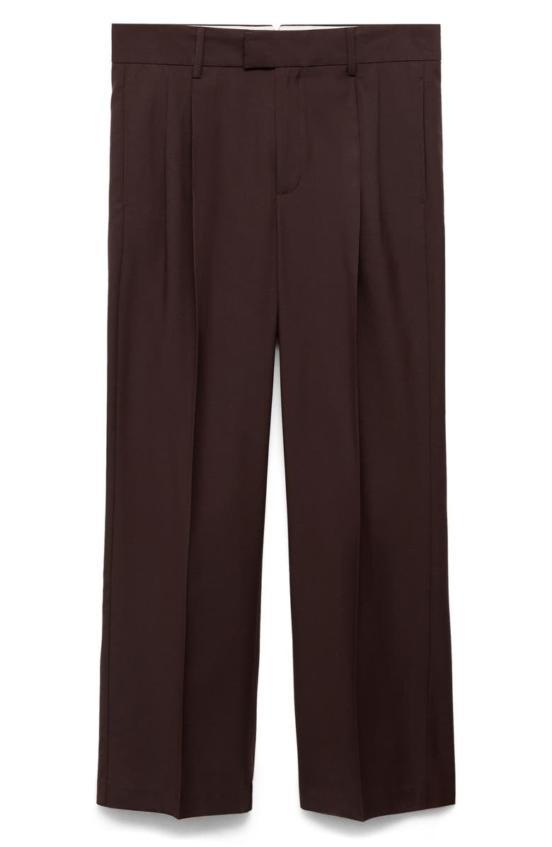MANGO Regular Fit Pleated Pants, Alternate, color, 