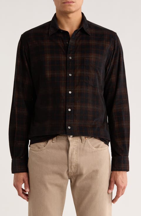 Tancred Street Long Sleeve Cotton Button-Up Shirt