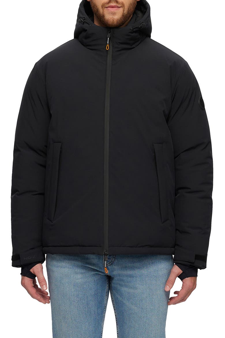 Arturo Short Parka, Main, color, BLACK
